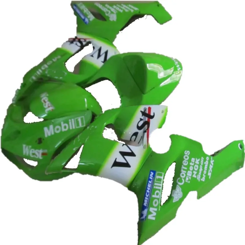 green white WEST plastic bodywork parts ZX-6R 05 06 For Ninja High quality fairings for ZX6R fairing kits 2005 2006 | Автомобили и