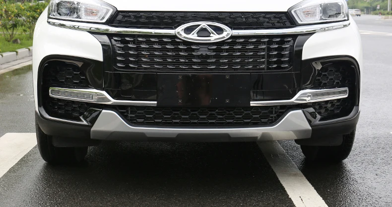 Lsrtw2017 углеродное волокно Abs Автомобильная отделка передних фар рамка для Chery Tiggo 8