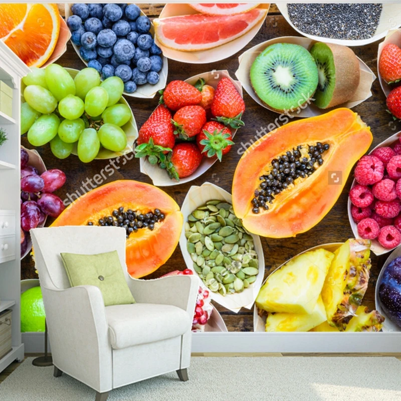 fruit wallpaper fresh fruits falling in water splash 3d modern for