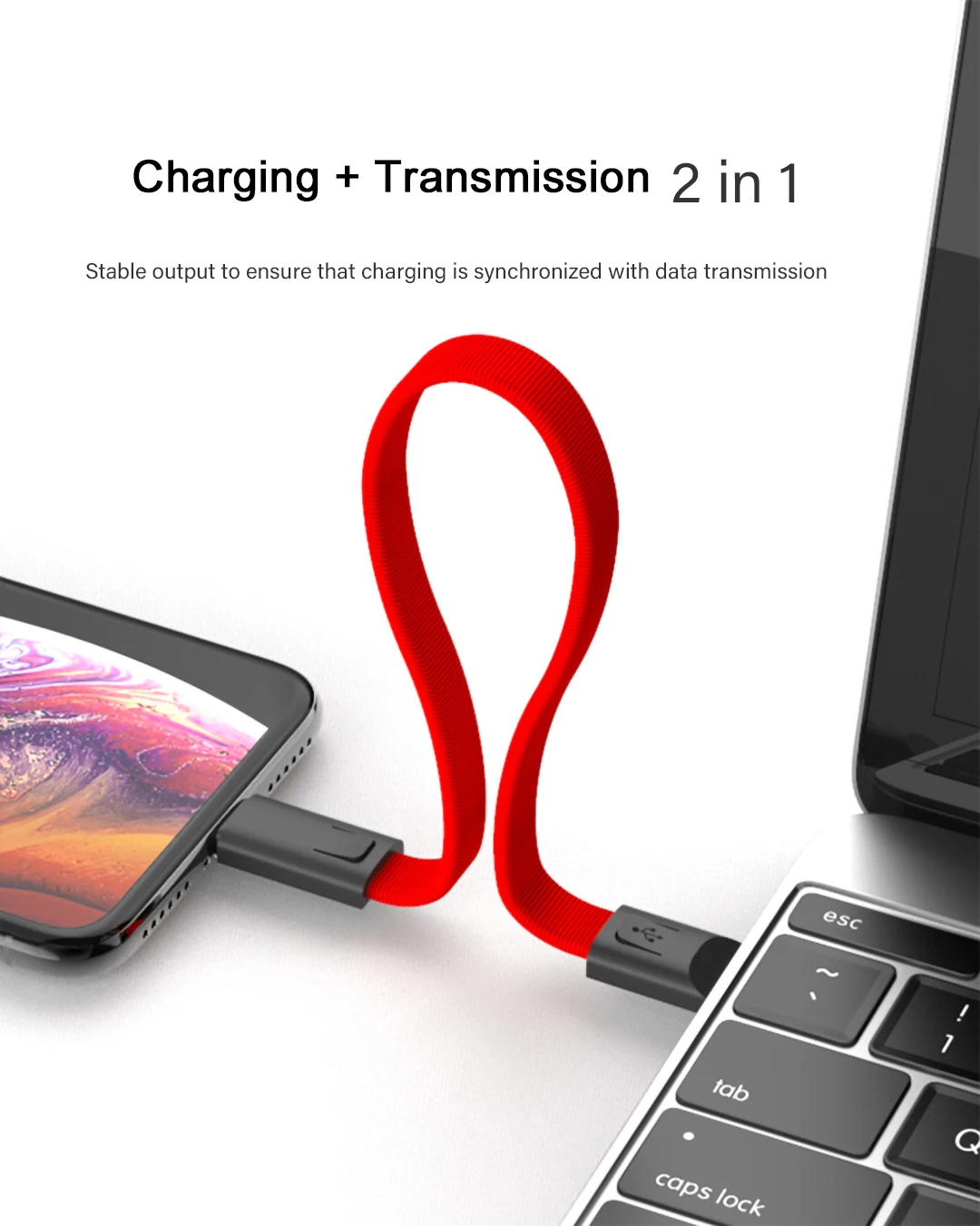 Брелок USB кабель ремешок для быстрой зарядки для iPhone 8 Micro usb type C зарядное устройство для телефона Зарядка Синхронизация данных короткий шнур USBC провод