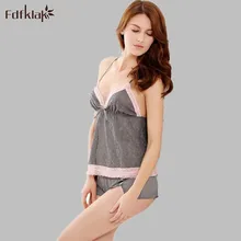 Кружевные шелковые пижамы женские брендовые сексуальные короткие пижамные комплекты на бретельках с открытой спиной женская ночная рубашка Pijama Femme L XL E0957