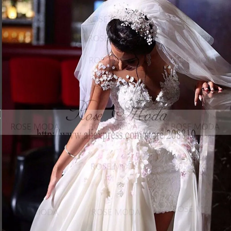 wedding dress with removable skirtc