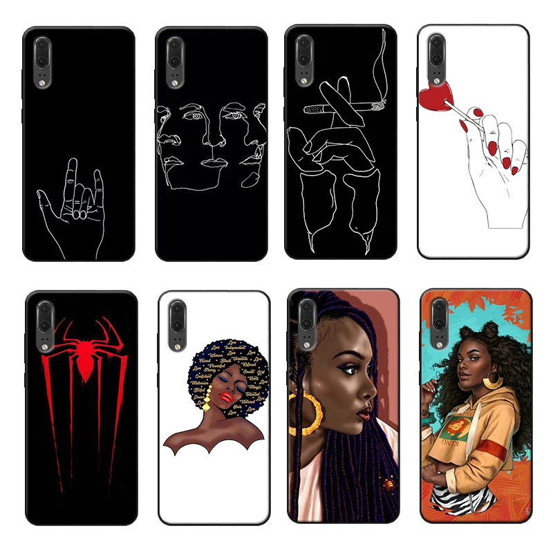 Abstract Art Phone Case Soft for Huawei P10 plus 20 pro P20 mate Lite Environmentally Friendly Material Cover |