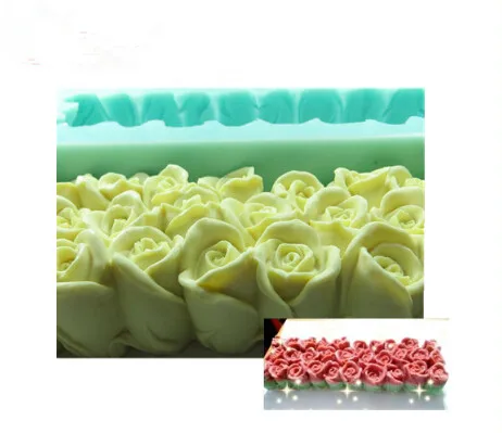 

S1689 Wholesale beautiful rose flowers and swan design silicone toast soap mold molds silica gel soap molds