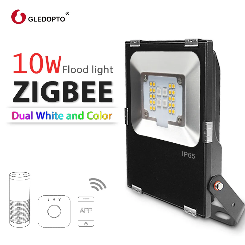G LED OPTO ZIGBEE Светодиодный прожектор 10 Вт RGB + CCT теплый белый и холодный свет zigbee