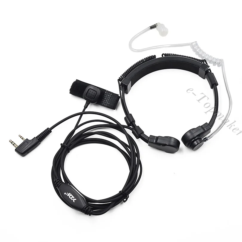 Extendable Throat Microphone Mic Earpiece Headset for CB Radio Walkie