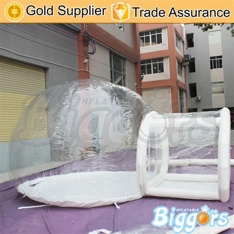 

Shipping By Sea Inflatable Bubble Transparent Camping Lawn Tent For Sale