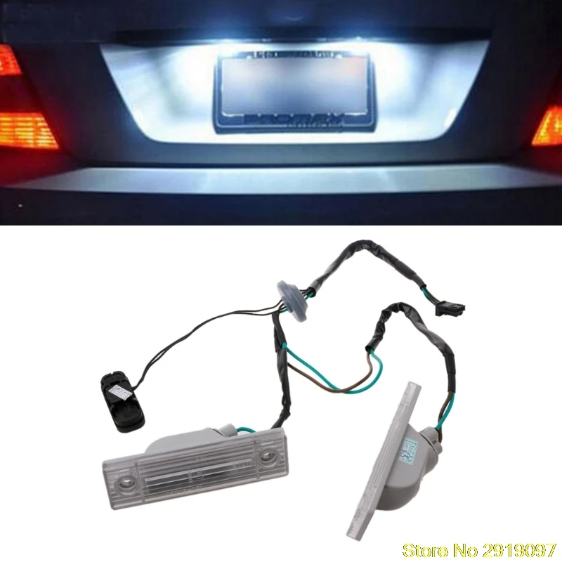 

New Arrive 2Pcs Rear Back License Plate Light With Trunk Switch Button For Cruze Chevrolet Drop Shipping Support