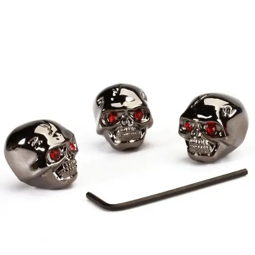 

Wholesale 5X 3pcs Electric Guitar Skull Head Volume Control Knobs---Black