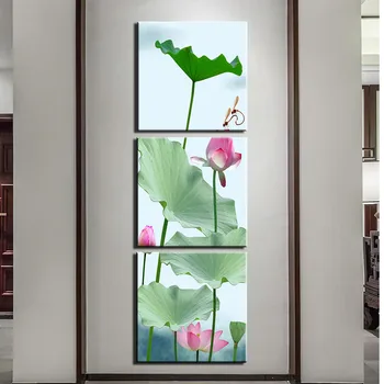 

Canvas Painting Wall Art Frame Printed Pictures 3 Panel Poster Still life flower Photo For Living Room Decor