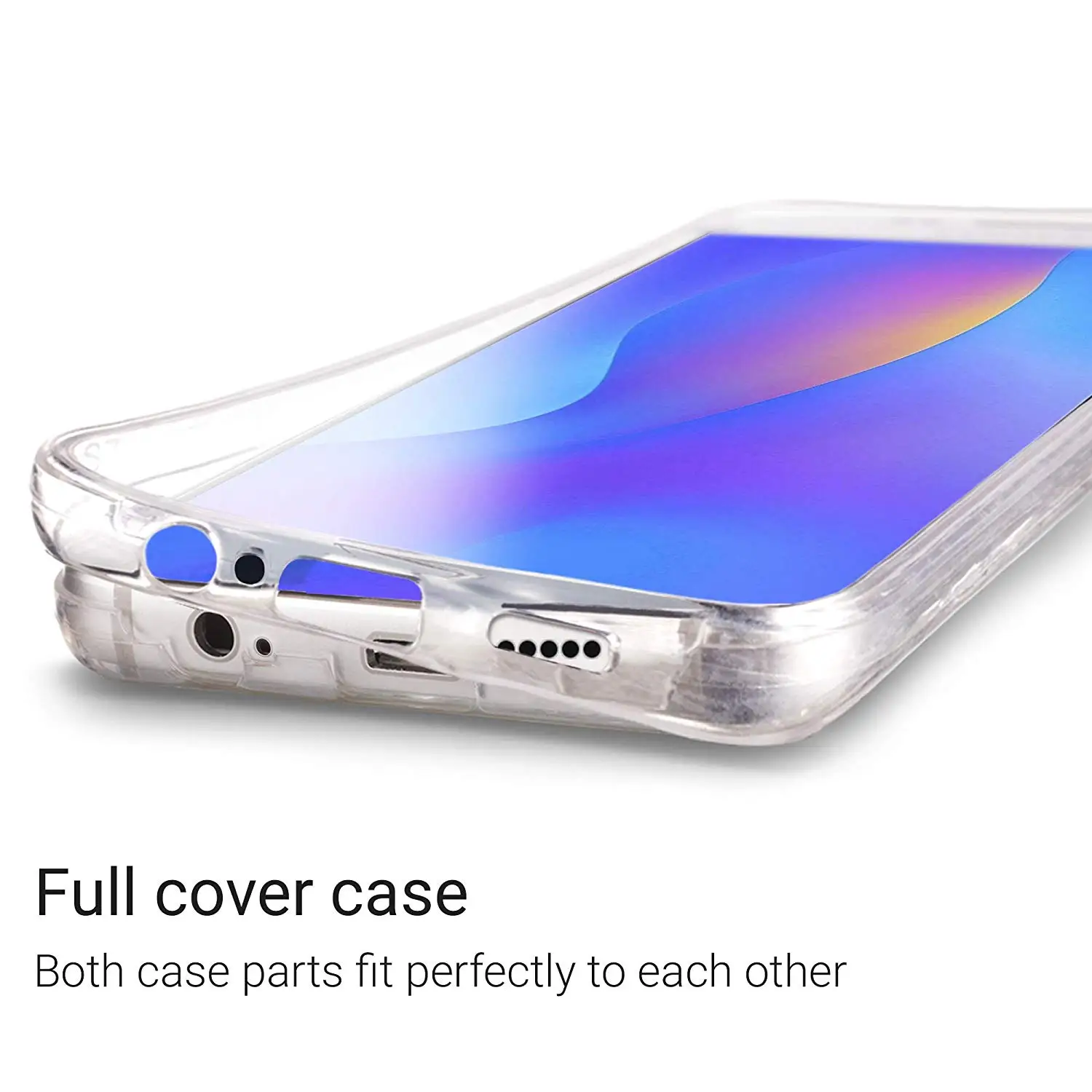 360 Double Silicone Case For Huawei P20 P30 Pro P10 P40 Y5 Y6 Y7p Y7 P Smart Plus 2019 Mate 20 Honor 20s 10i 10 Lite 8A 8S Cover