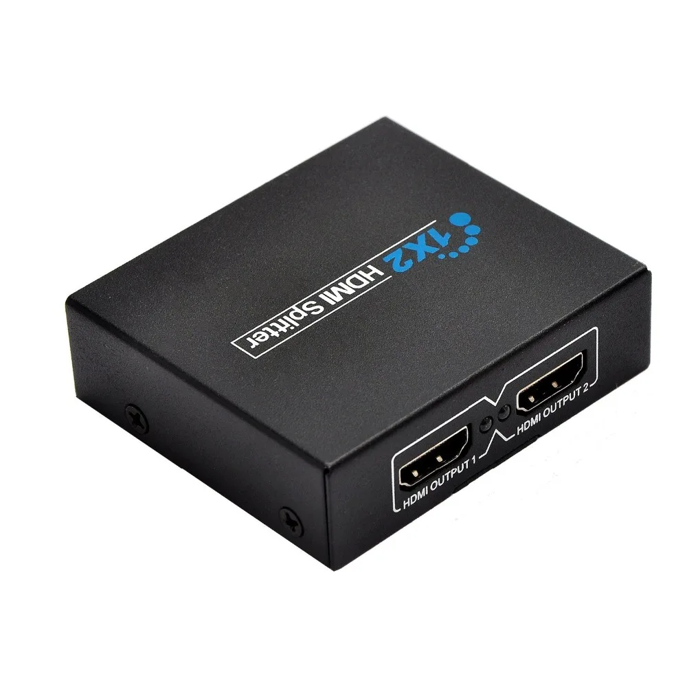 Aikexin 1080 P 3D 2 Порты и разъёмы HDMI Splitter 1x2 HDMI дистрибьютор 1 вход 2 выхода с адаптером питания для HDTV PS3 xbox