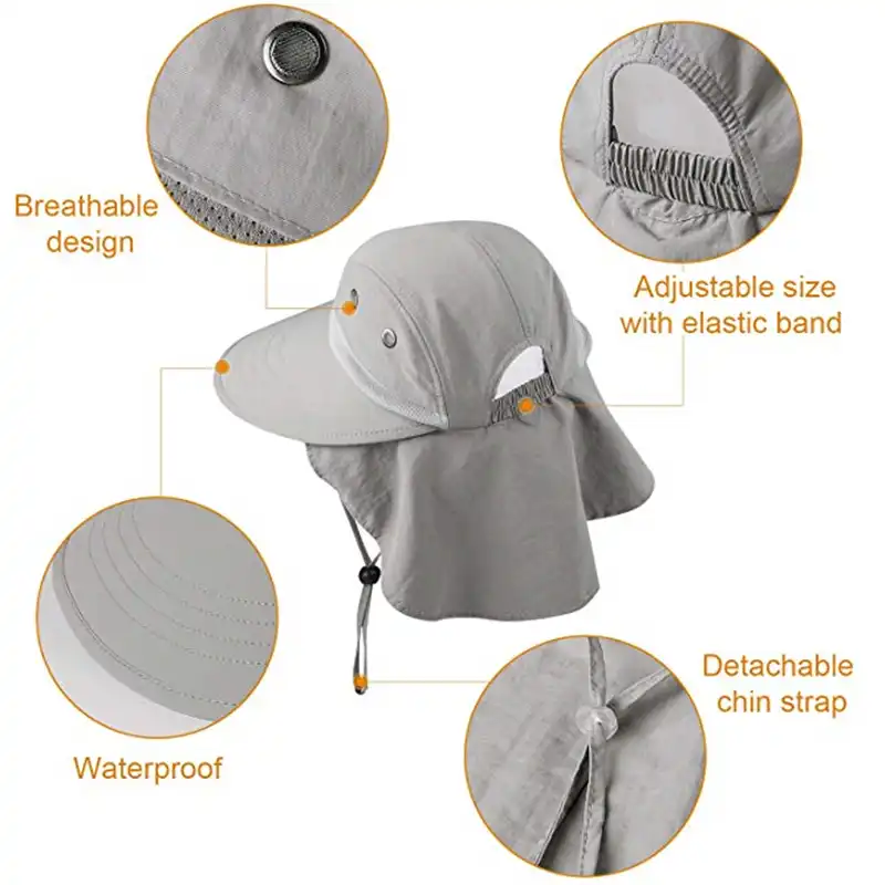 safari hats with neck protection