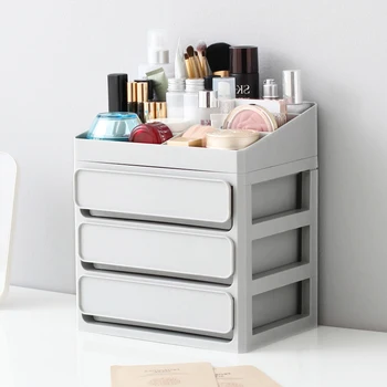 

Multi-Layer Makeup Organizer Plastic Storage Box Cosmetic Organizer Drawers Jewelry Box Make Up Organizer Office Container