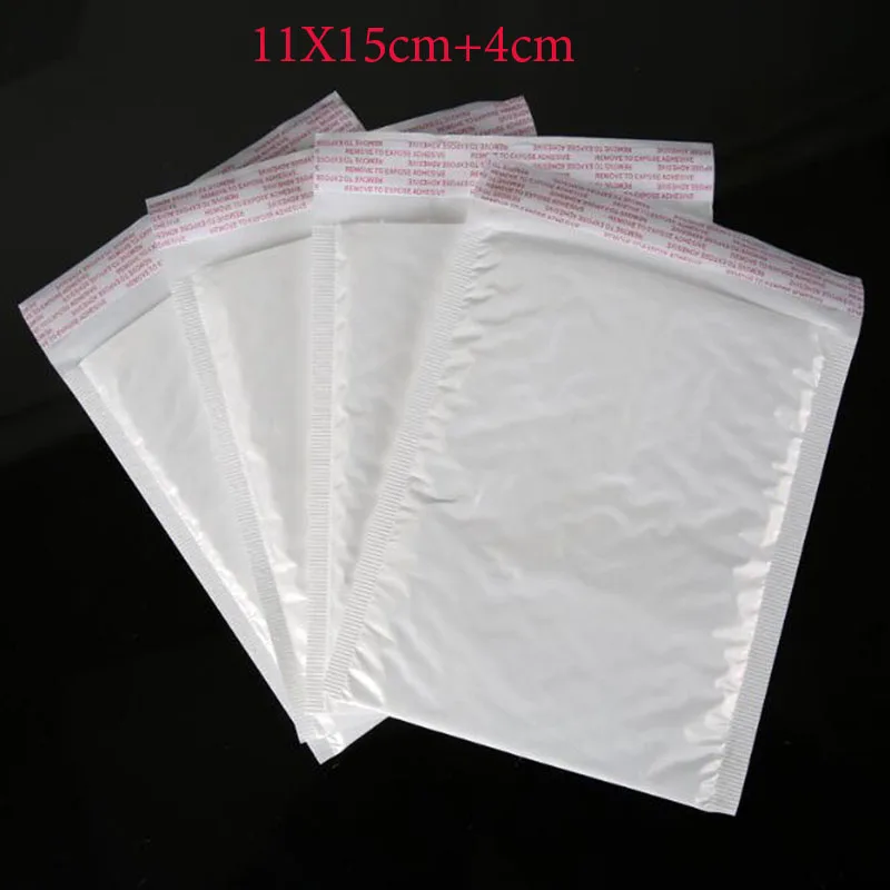 

50pcs (11 * 15cm + 4cm) White Bubble Envelope Bubble Bag Bubble Film Envelope Shock Bag