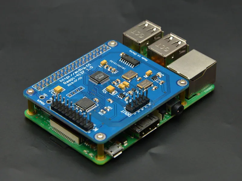 Raspi + AK4137 цифровой сетевой плеер Поддержка I2S сигнала 32bit 384K DSD256 DOP до DSD/I2S для Raspberry