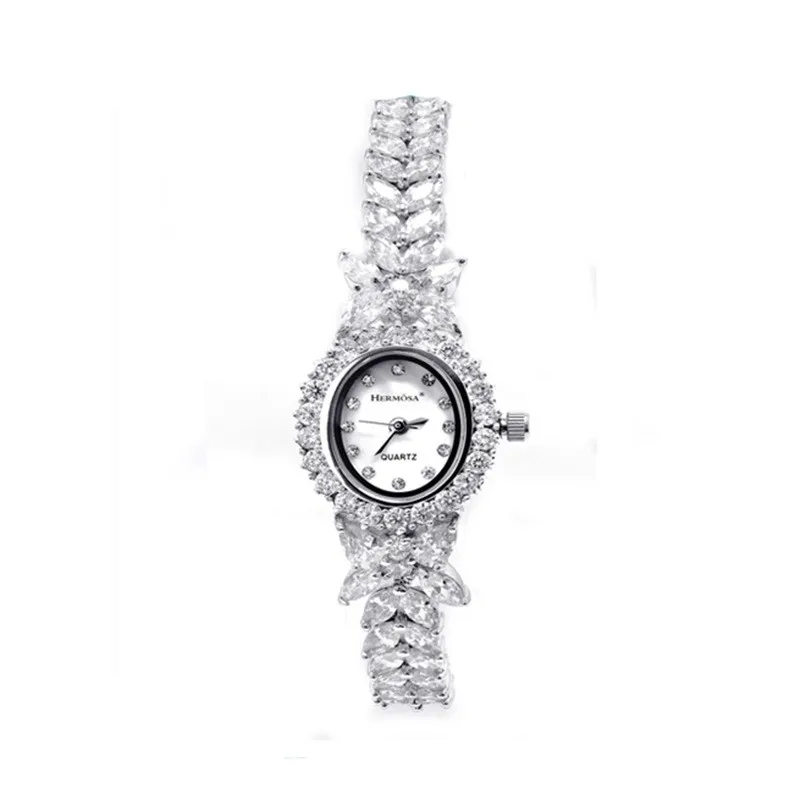 2016ladies watch часы наручные женские часы часы женские наручные смотреть женщины часы высокое качество роскошный старинный овальные женщины белый ювелирные изделия, 18 К pt леди мода ювелирных изделий HS0013W