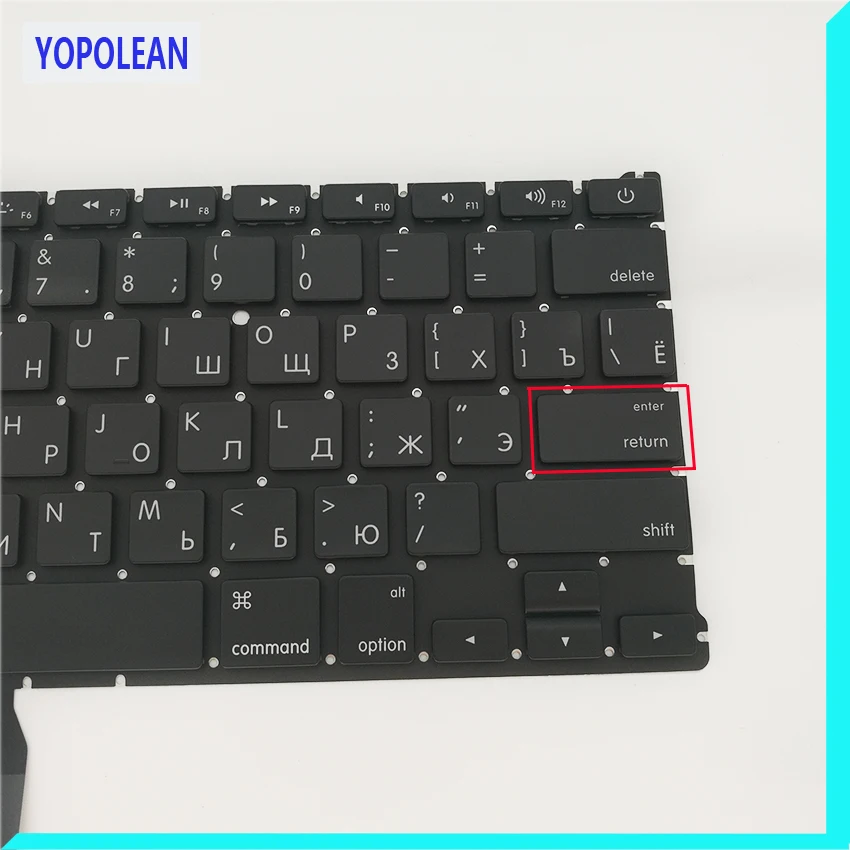Новая маленькая русская клавиатура 20 шт./лот для Macbook Air 13 дюймов A1369 A1466 2011 2017