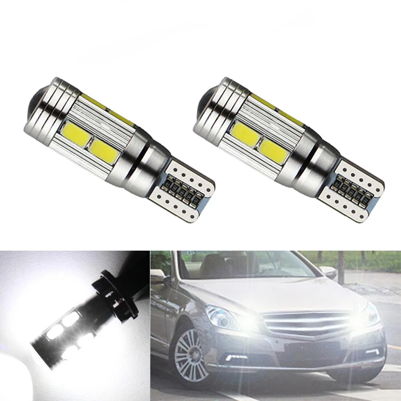 2 шт. Автомобильные Лампы Canbus W5W T10 LED 5630 SMD для Mercedes Benz W202 W220 W204 W203 W210 W124 W222