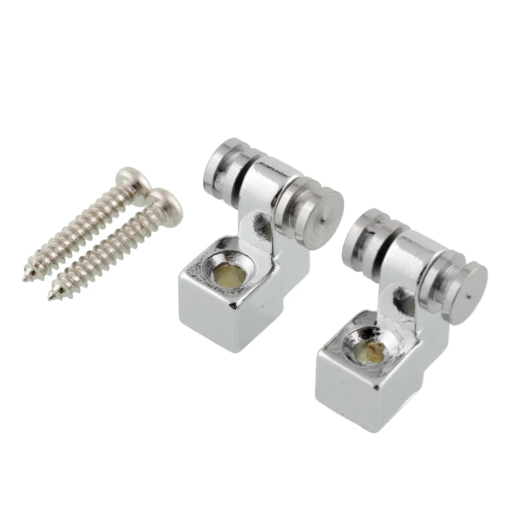 

MSOR New High Quality 2pcs Roller Style String Retainers Tree Guide for Electric Guitar Parts
