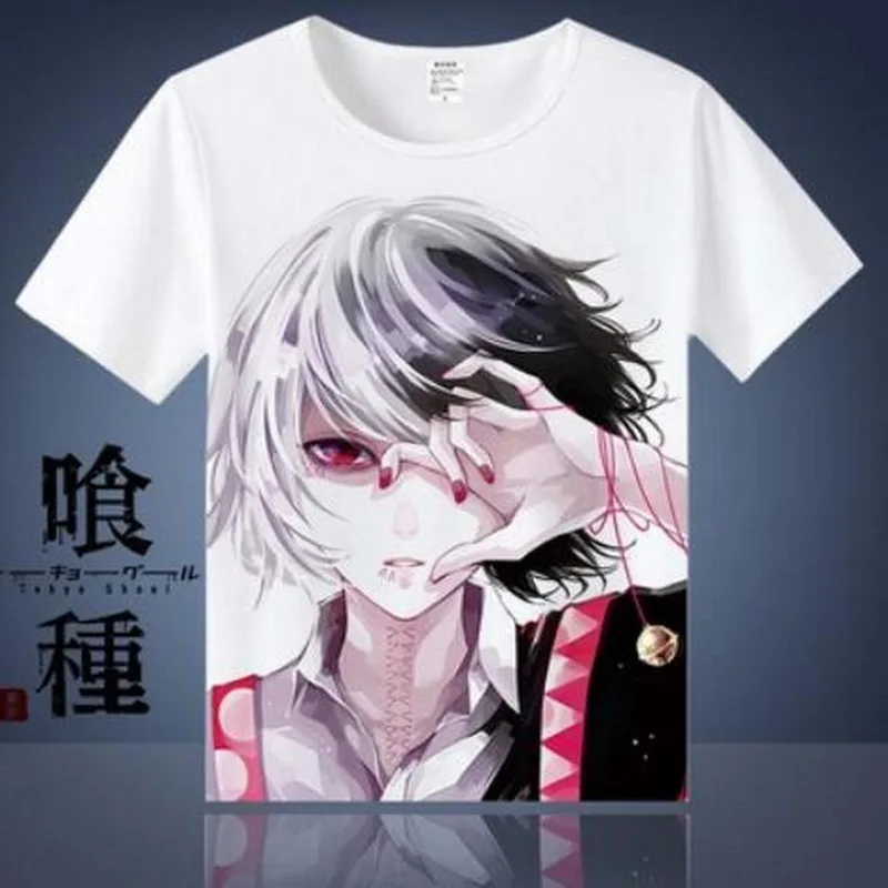 

NEW Tokyo Ghoul digital printed hot anime Tokyo Ghoul t shirt clothes Ken Kaneki short-sleeve Tokyo Ghoul T-shirt men tshirt