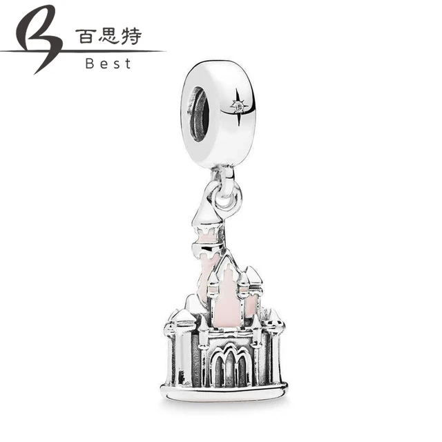 

BEST 100%925 sterling silver 1:1 new charm glue love castle pendant direct sale free Shipping