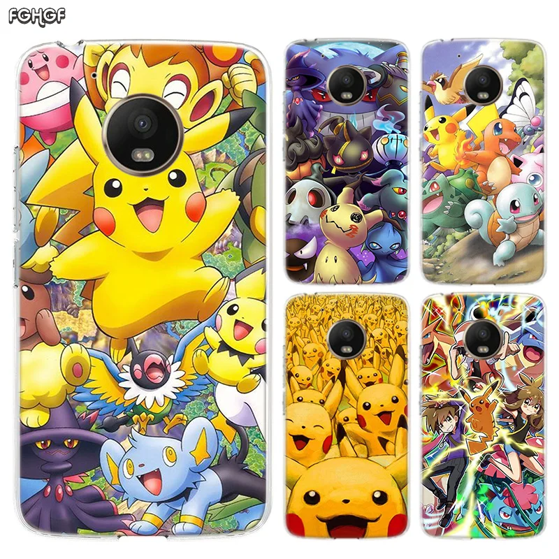 

Pokemons go cartoon Silicone Riverdale Shell Back Case For Motorola MOTO G7 Power G5 G5S G6 E4 E5 Plus G4 Play Cover