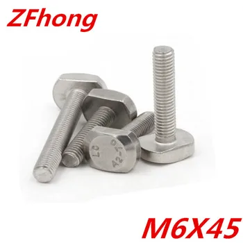 

10pcs M6*45 stainless steel 304 T type screw bolt