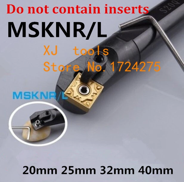 Angle 75 1PCS S20R-MSKNR12 S25S-MSKNR12 S32T-MSKNR12 S40T-MSKNR12 MSKNL12 20mm 25mm 32mm 40mm Right/Left CNC Turning Lathe tools |