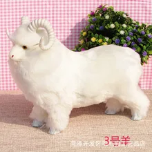 23*11*20 см имитирующий знак зодиака Овен модель игрушки, полиэтилен и меха поделки из резины, подарок для украшения, детская игрушка d333