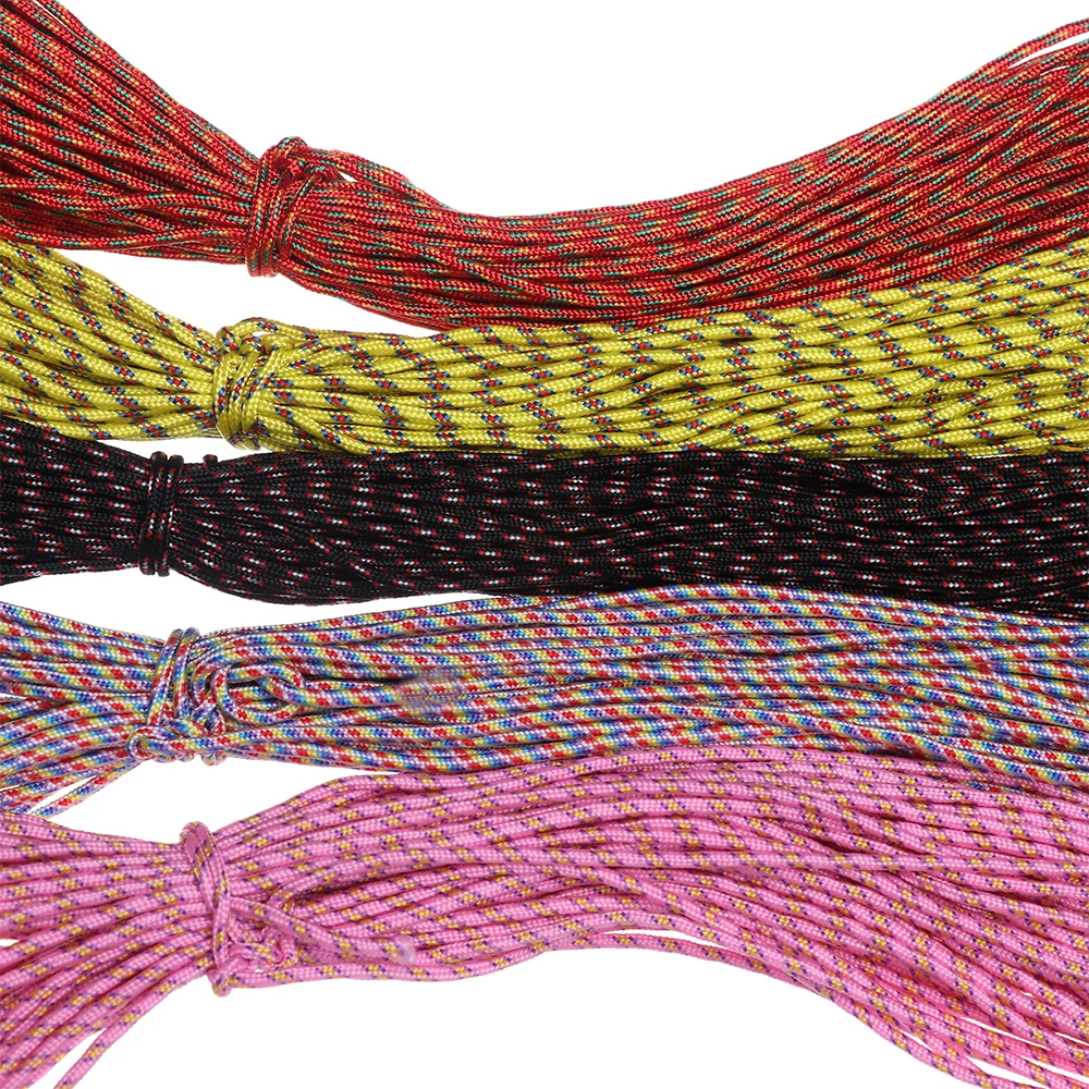 12 Цветов Паракорд 550 веревка 5/10/20 м Длина парашютный шнур верёвки для палатки набор для выживания для Пеший Туризм Кемпинг Диаметр 2 мм