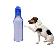 250 мл кормушка Пластиковая Складная бутылка с водой переносная дорожная бутылка кошки собаки котенок щенок аксессуаров для домашних питомцев собак