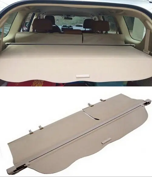 

For toyota Land Cruiser Prado FJ150 2014 2015 Beige Rear Cargo Cover Trunk Shade Security Cover 1set