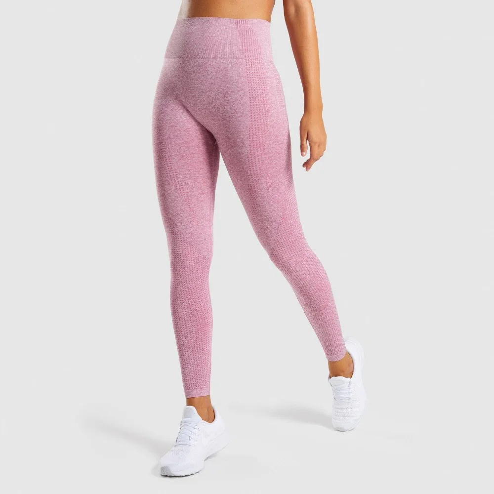 

2019 Seamless Patchwork Leggings Women Fitness Push Up Hip Solid Color Legging Sporting Sweat Uptake Ventilation Female Pants