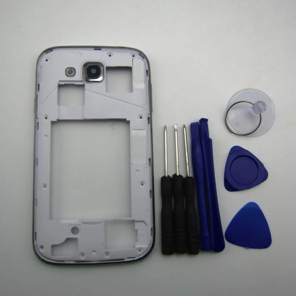 

Middle Frame Plate Bezel Housing Case For Samsung Galaxy Grand DUOS i9082 9082 Free Tools Replacement Parts panbon