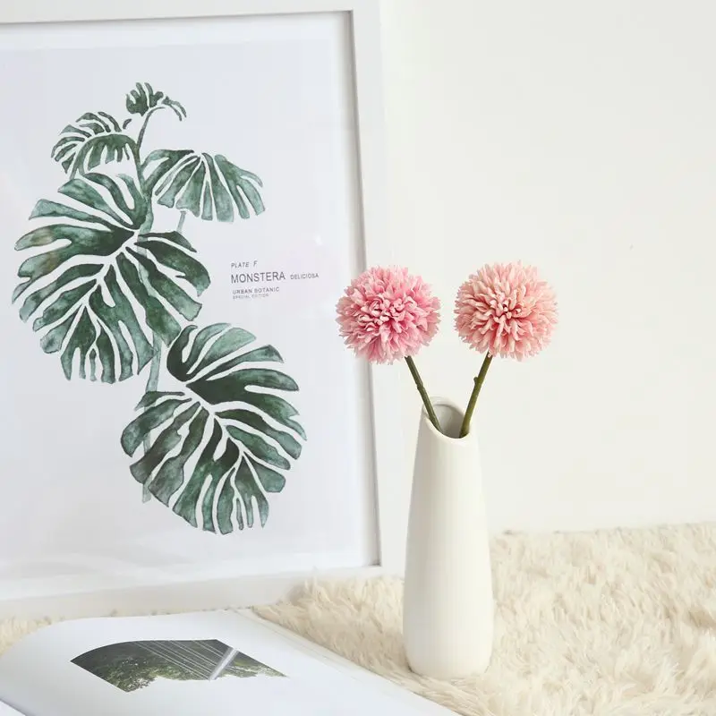 JAROWN Simulation Dandelion Flower Branch Artificial Single Head Thorn Ball Wedding DIY Flowers Bouquet Home Decor Accessories (19)