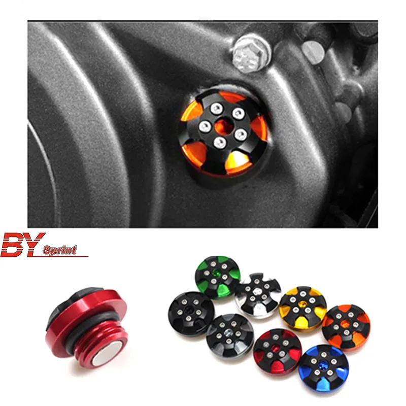 Мотоцикл с ЧПУ моторное масло Кепки болт M20 * 2,5 для Honda CBR250R CBR150R CBR600RR CBR 600RR болт наполнитель крышка протектор