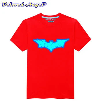 

Size 3-15T Kids Summer Short Sleeve Tops Big Boys and Girls Cotton T-shirts Children Clothing Night Luminous Black Short Tees