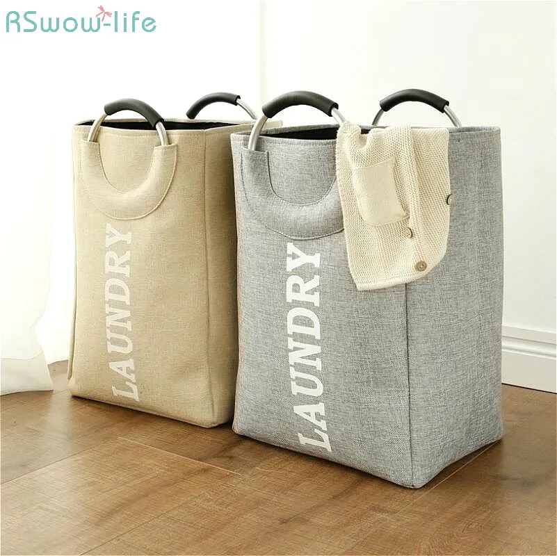 

Nordic Style Aluminum Alloy Hand Cloth Receiving Barrel Folding Home Receiving Basket Dirty Clothes Basket Laundry Organizer EVA