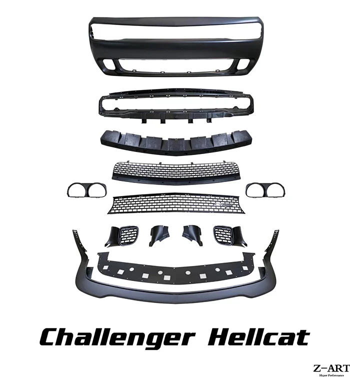 Передний бампер Z ART PP для Dodge Challenger 2018 2019 передний hellcat challenger SRT Look PP|Амортизаторы| |