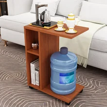 Современная гостиная диван угловой журнальный столик имитация дерева боковые шкафы прикроватный журнальный столик