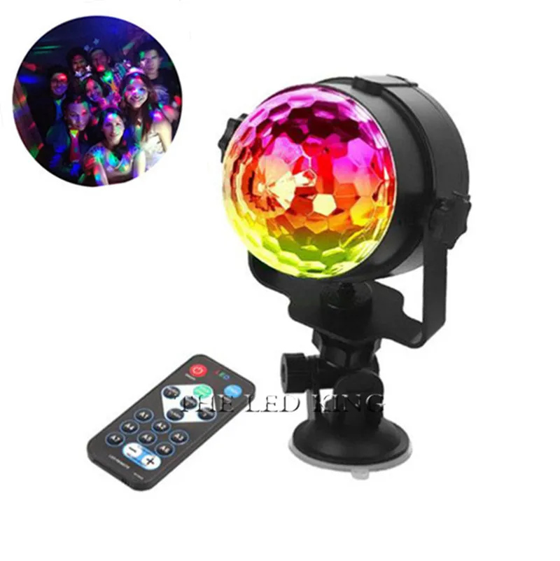 Светодиодный хрустальный волшебный шар 3 Вт 6 миниатюрный сценический RGB