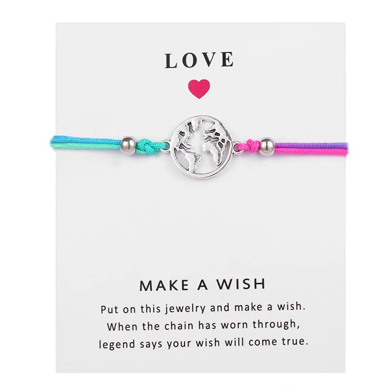 

I love gymnastics charm wish card Bracelet Lucky Royal Blue Black Handmade Pendant Bracelet for Women Men Jewelry yoga gift