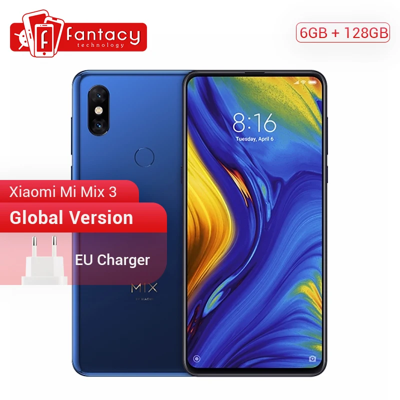 Глобальная версия Xiaomi mi x 3 6GB 128GB Snapdragon 845 Octa Core 6 39 &quotAMOLED Полный экран 24MP Мобильное