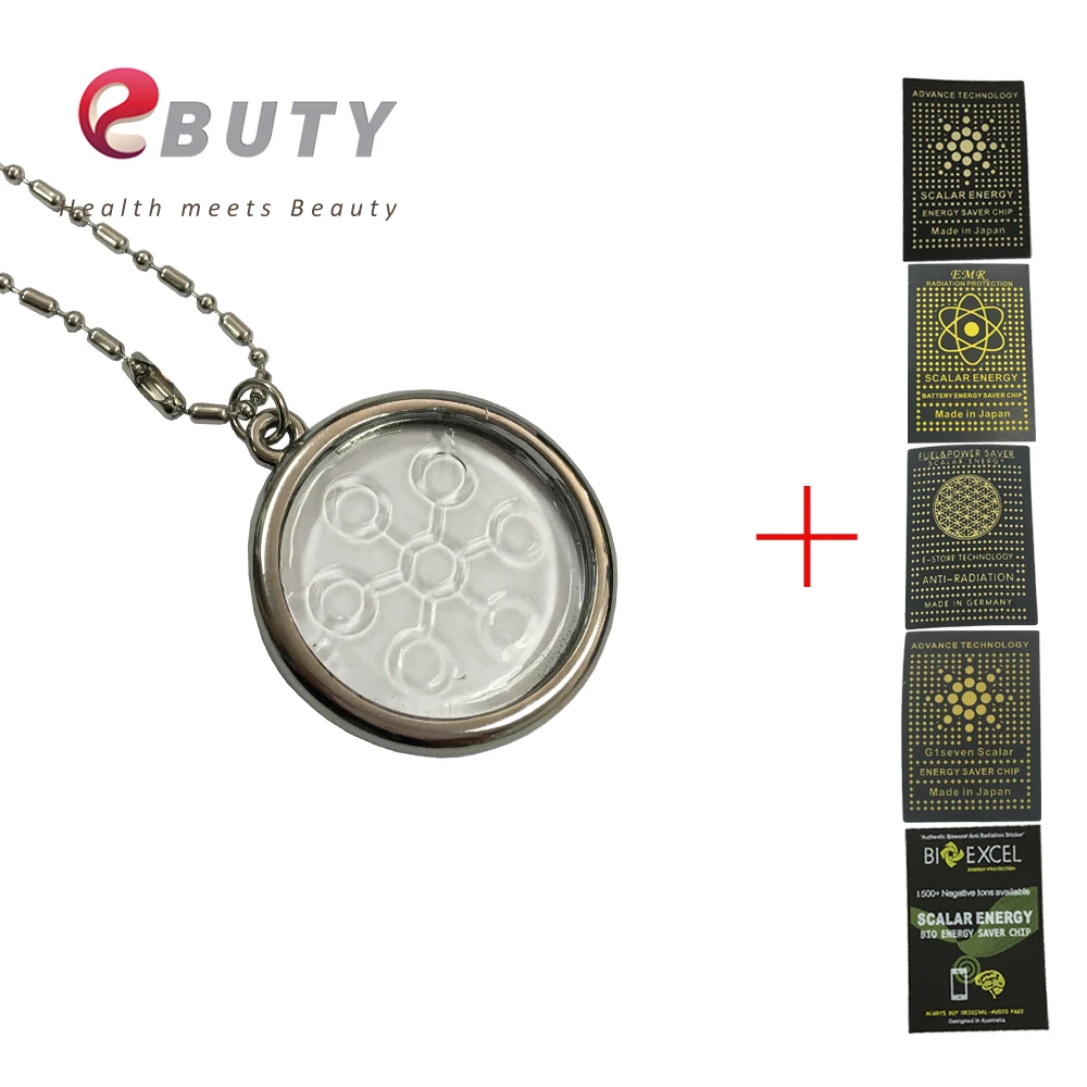 Био стеклянная подвеска EBUTY с отрицательными ионами ювелирные изделия карточкой