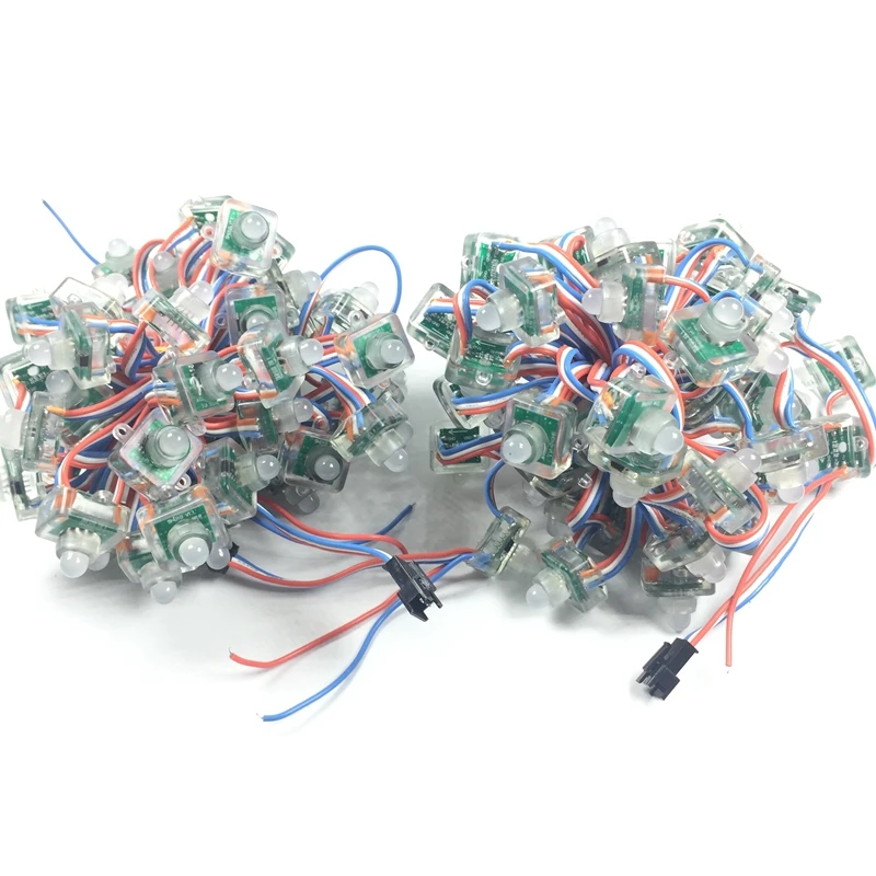 

DC 5V 12V WS2811 RWB Wire Square Full Color RGB Strings LED Pixel Module Addressable IP68 Waterproof 5000PCS