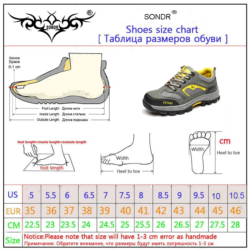 Защитные ботинки обувь для мужчин со стальным носком, кепка, противоскользящая рабочая обувь для мужчин, безопасные рабочие дышащие кроссовки г. Новинка