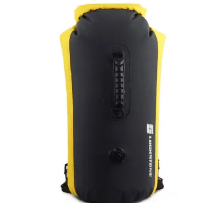 blackyellow35L 35/60L Водонепроницаемый Плавательный рюкзак сумка для путешествий на открытом воздухе водонепроницаемая сумка сотовый телефон сумка водонепроницаемость сухой мешок большой Ёмкость Водонепроницаемый лодках сумка рюкзак - Цвет: blackyellow35L