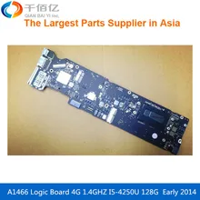 Laptop Motherboard A1466 Logic board For MacBook Air 1.4 GHZ 820-3437-B EMC2632 I5-5650U 4G Early 2014