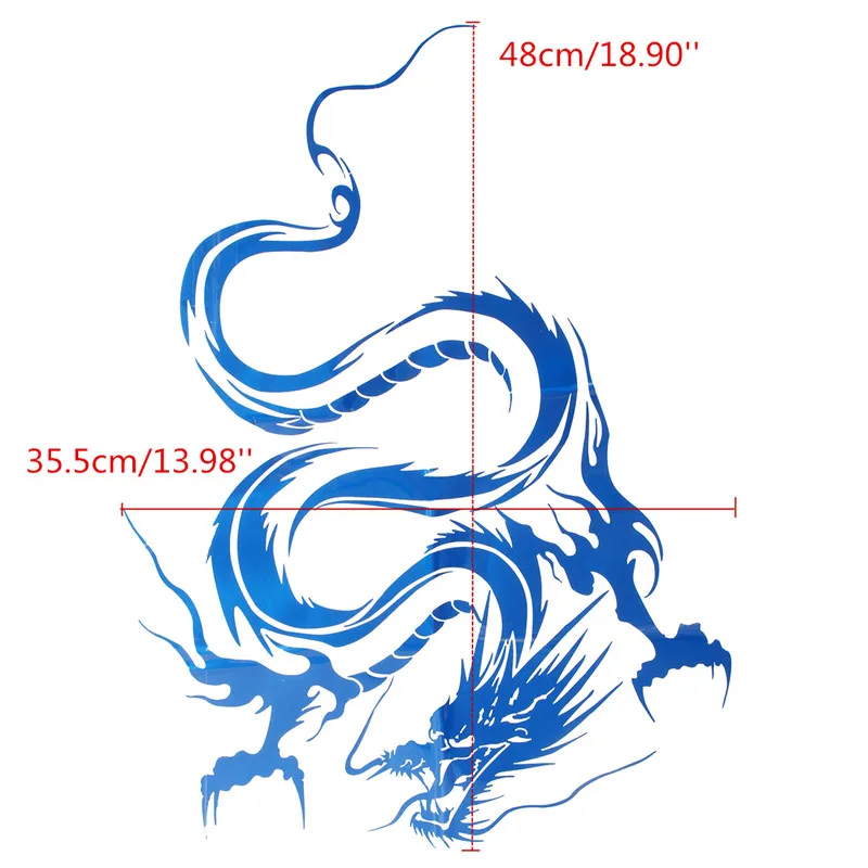 Виниловая графическая наклейка-наклейка дракон на автомобиль гоночный Спорт Отражающая виниловая наклейка персональные водонепроницаемые аксессуары